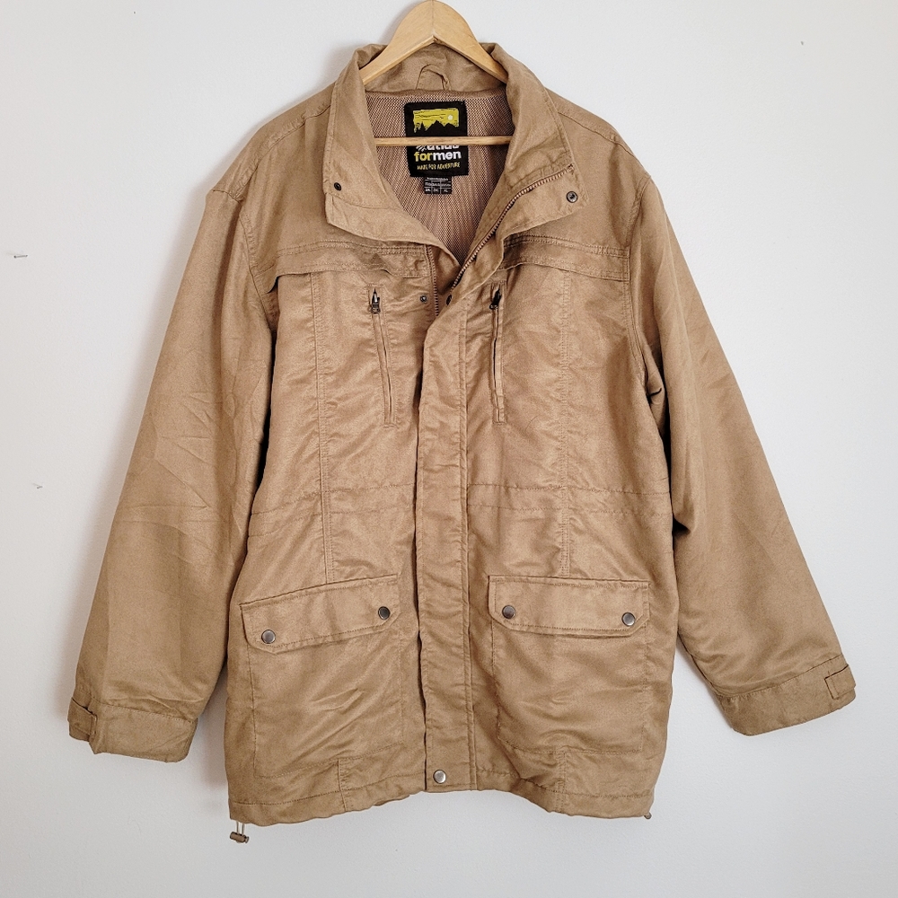 Atlas For Men | Men's Camel Safari Full-Zip Jacket - 2XL